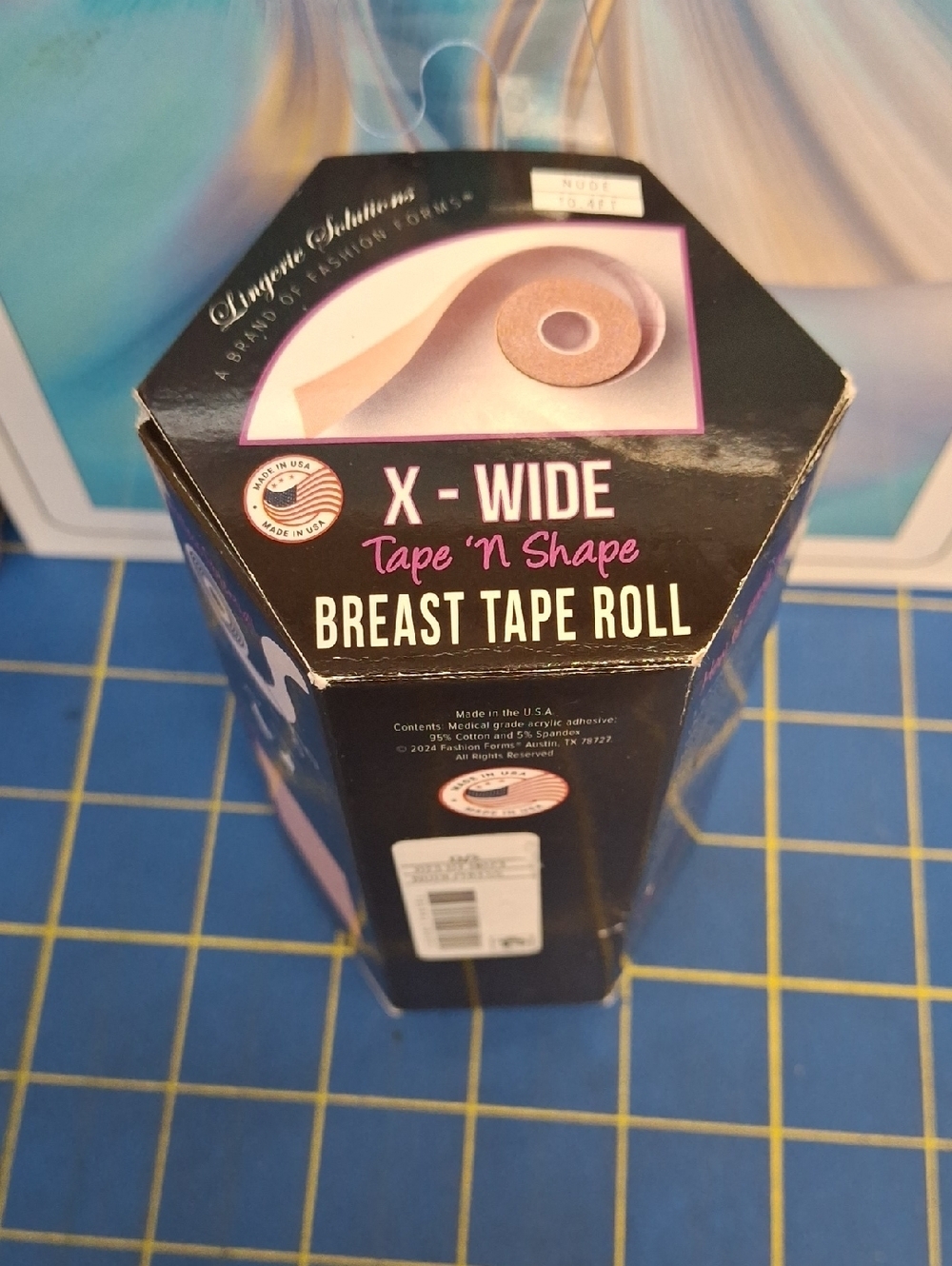 Fashion Forms X-Wide Tape 'N Shape Breast Tape Roll 10.4ft New Nude
